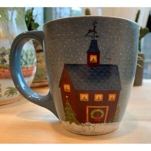 Lang Christmas At Home Farmhouse Collectible Festive Whimsical Retro Mug NWOT